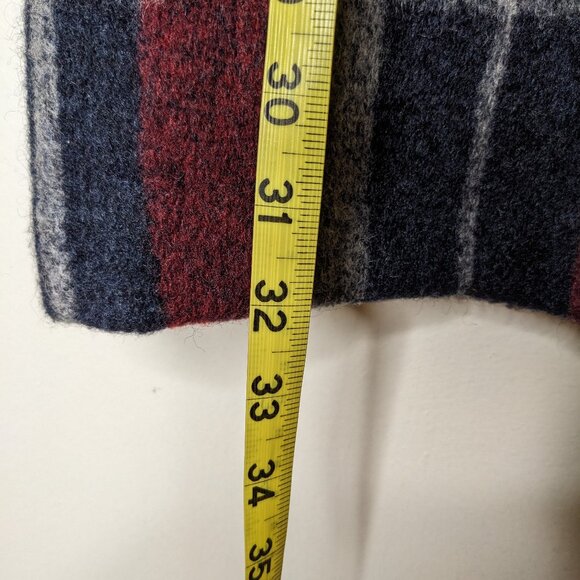 Tahari Wool Blend Button Down Oversized Plaid Jacket Coat Shacket Size Small - Picture 7 of 8